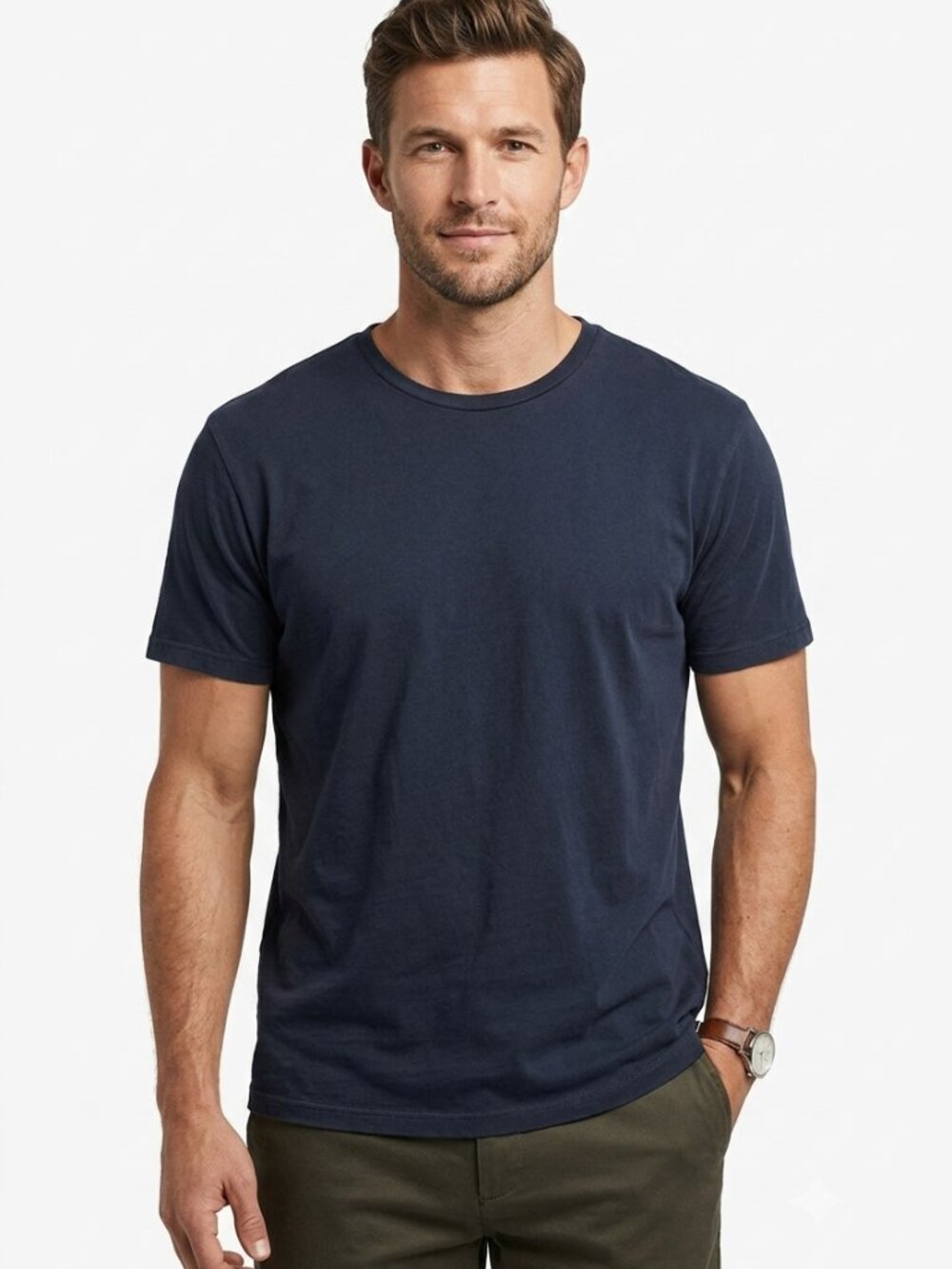 George Men’s Short Sleeve Tee Navy Blue Size 2XL